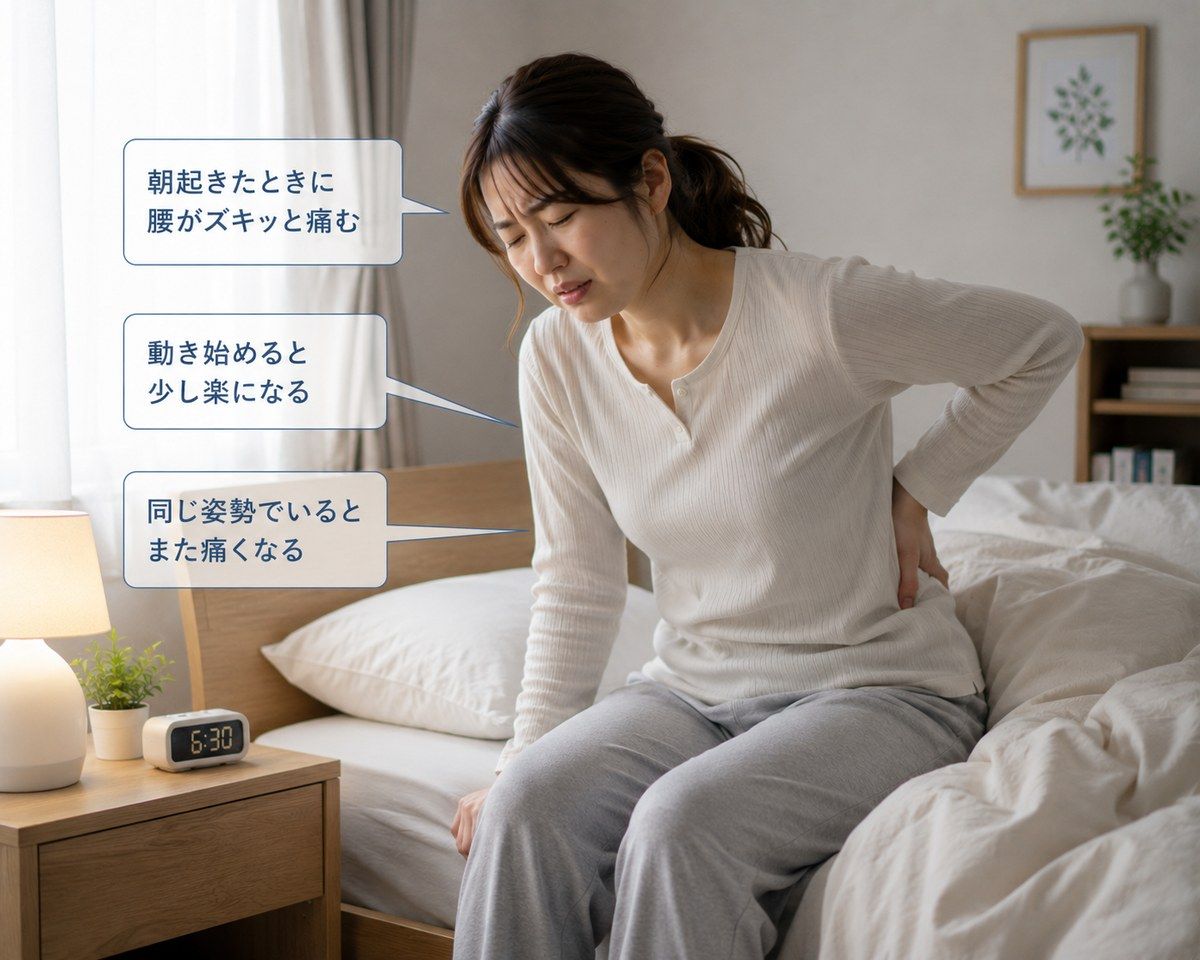 朝の腰痛セルフケア｜ひなた整骨院